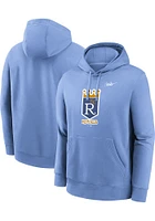 Nike Kansas City Royals Mens Light Blue Coop Club Long Sleeve Hoodie