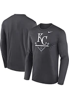 Nike Kansas City Royals Charcoal Icon Legend Long Sleeve T-Shirt