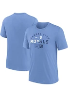 Nike Kansas City Royals Light Blue Review Slash Short Sleeve Fashion T Shirt