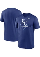 Nike Kansas City Royals Blue Icon Legend Design Short Sleeve T Shirt