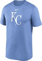 Nike Kansas City Royals Light Blue Large Logo Short Sleeve T Shirt