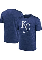 Nike Kansas City Royals Blue Logo Velocity Short Sleeve T Shirt