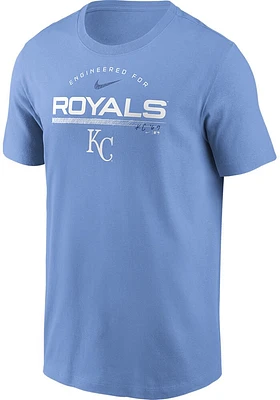 Nike Kansas City Royals Light Blue Team Engineered Short Sleeve T Shirt