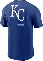 Nike Kansas City Royals Blue Over Shoulder Short Sleeve T Shirt
