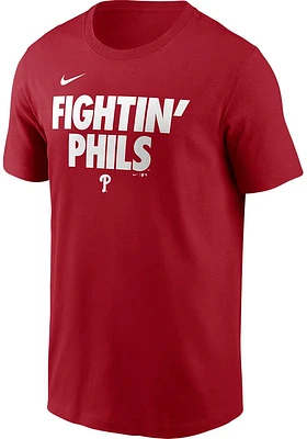 Nike Philadelphia Phillies Red Rally Rule Short Sleeve T Shirt