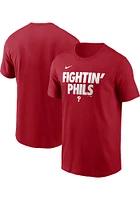 Nike Philadelphia Phillies Red Rally Rule Short Sleeve T Shirt