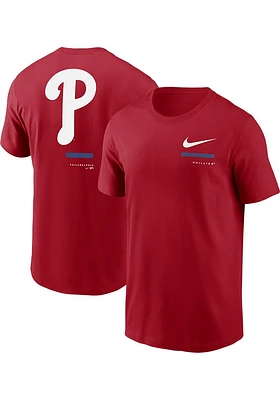 Nike Philadelphia Phillies Red Over Shoulder Short Sleeve T Shirt