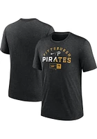 Nike Pittsburgh Pirates Black Review Slash Short Sleeve Fashion T Shirt