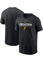 Nike Pittsburgh Pirates Black Team Engineered Short Sleeve T Shirt