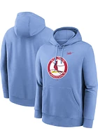 Nike St Louis Cardinals Mens Light Blue Coop Club Long Sleeve Hoodie
