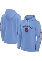 Nike St Louis Cardinals Mens Light Blue Rewind Lefty Fashion Hood