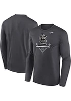Nike St Louis Cardinals Charcoal Icon Legend Long Sleeve T-Shirt