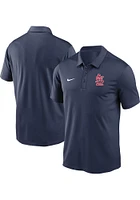 Nike St Louis Cardinals Mens Navy Blue Team Agility Short Sleeve Polo