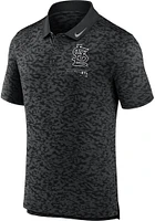 Nike St Louis Cardinals Mens Black Next Level Short Sleeve Polo