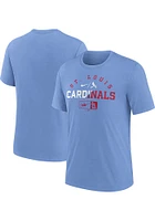Nike St Louis Cardinals Light Blue Review Slash Short Sleeve Fashion T Shirt