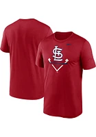Nike St Louis Cardinals Red Icon Legend Logo Short Sleeve T Shirt