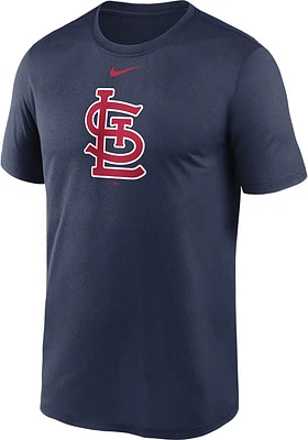 Nike St Louis Cardinals Navy Blue Large Logo Short Sleeve T Shirt