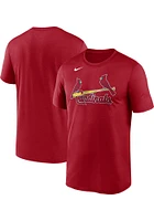 Nike St Louis Cardinals Red Wordmark Short Sleeve T Shirt