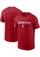 Nike St Louis Cardinals Red Team Engineered Short Sleeve T Shirt