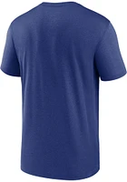 Nike Texas Rangers Blue Large Logo Short Sleeve T Shirt