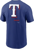 Nike Texas Rangers Blue Over Shoulder Short Sleeve T Shirt