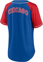 Chicago Cubs Womens Diva Fashion Baseball Jersey - Blue