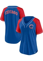 Chicago Cubs Womens Diva Fashion Baseball Jersey - Blue