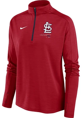Nike St Louis Cardinals Womens Red Pacer Qtr Zip Pullover