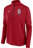 Nike St Louis Cardinals Womens Red Pacer Qtr Zip Pullover