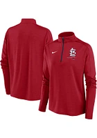 Nike St Louis Cardinals Womens Red Pacer Qtr Zip Pullover