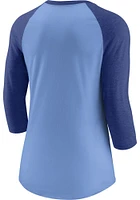 Nike Kansas City Royals Womens Light Blue Primetime LS Tee