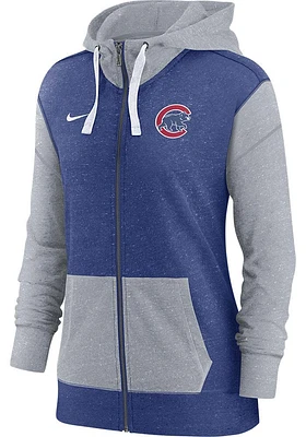 Nike Chicago Cubs Womens Blue Primetime Long Sleeve Full Zip Jacket