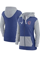 Nike Chicago Cubs Womens Blue Primetime Long Sleeve Full Zip Jacket