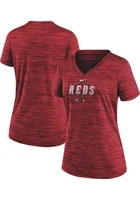 Nike Cincinnati Reds Womens Red Velocity T-Shirt