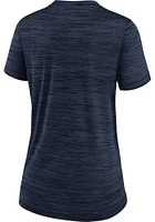 Nike Cleveland Guardians Womens Navy Blue Velocity T-Shirt