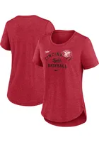 Nike Cincinnati Reds Womens Red Touch Short Sleeve T-Shirt