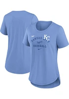 Nike Kansas City Royals Womens Light Blue Touch Short Sleeve T-Shirt