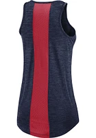 Nike Cleveland Guardians Womens Navy Blue Mono Primetime Tank Top