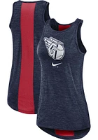 Nike Cleveland Guardians Womens Navy Blue Mono Primetime Tank Top