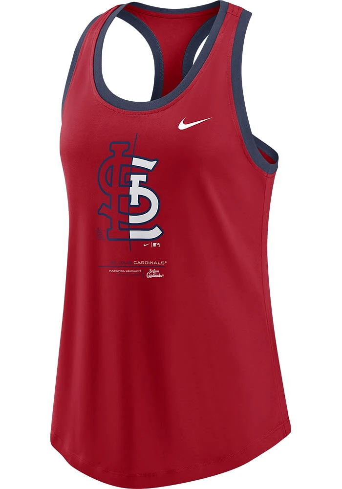 Nike St Louis Cardinals Womens Red Primetime Style Tank Top