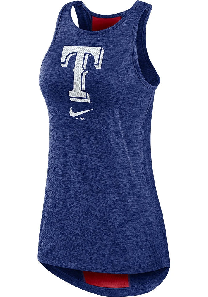 Nike Texas Rangers Womens Blue Primetime Style Tank Top