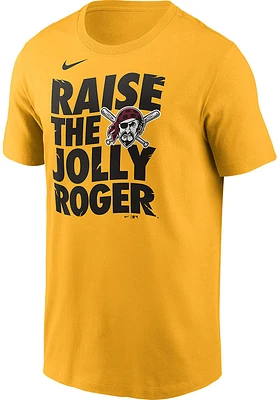 Nike Pittsburgh Pirates Gold Local Short Sleeve T Shirt