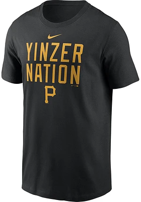 Nike Pittsburgh Pirates Black Local Short Sleeve T Shirt