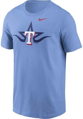 Nike Texas Rangers Light Blue Local Short Sleeve T Shirt