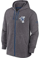 Nike Indianapolis Colts Mens Grey Historic Lifestyle Long Sleeve Full Zip Jacket