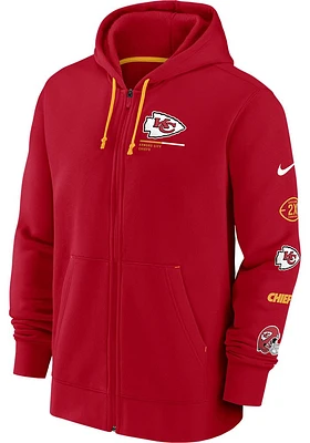 Nike Kansas City Chiefs Mens Red LEGACY FZ Long Sleeve Full Zip Jacket