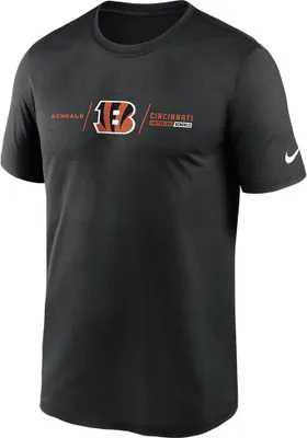 Nike Cincinnati Bengals Black Horizontal Lockup Short Sleeve T Shirt