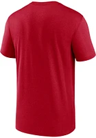 Nike Kansas City Chiefs Red Horizontal Lockup Short Sleeve T Shirt