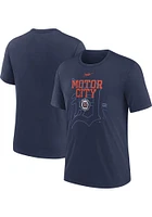 Nike Detroit Tigers Navy Blue Rewind Retro Short Sleeve Fashion T Shirt