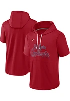 Nike St Louis Cardinals Red Springer Short Sleeve Hoods